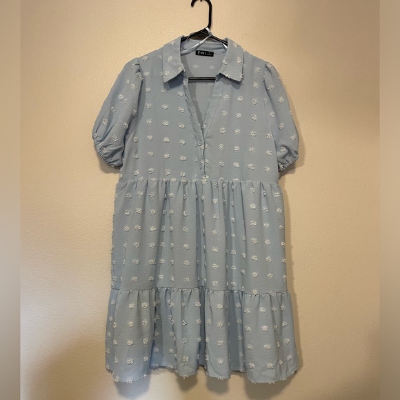 V ery J light blue dress size M - Picture 1 of 3